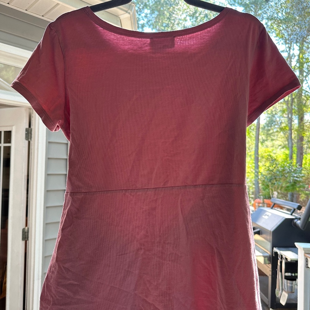 Elegantees Warm Pink Top with Waist Tie